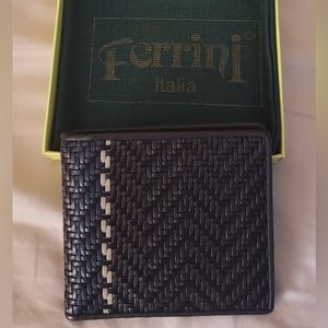 Ferrini Woven Leather Wallet
